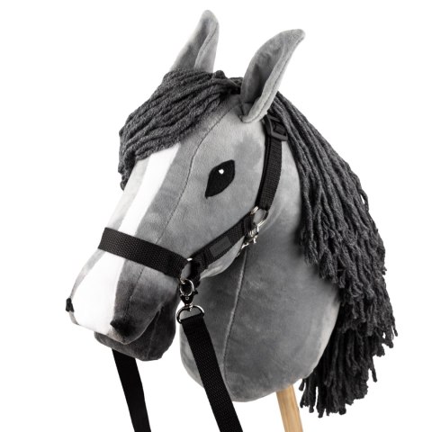 Skippi Kantar dla Hobby Horse - wodze, 2 wymienne futerka - czarny Skippi Kantar dla Hobby Horse - wodze, 2 wymienne futerka - czarny