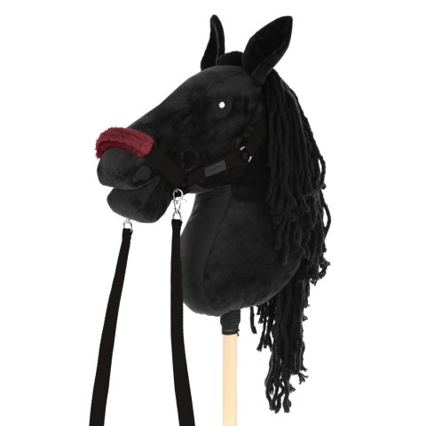 Skippi Kantar dla Hobby Horse - wodze, 2 wymienne futerka - czarny Skippi Kantar dla Hobby Horse - wodze, 2 wymienne futerka - czarny