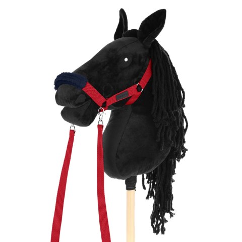 Skippi Kantar dla Hobby Horse - wodze, 2 wymienne futerka - czerwony Skippi Kantar dla Hobby Horse - wodze, 2 wymienne futerka - czerwony