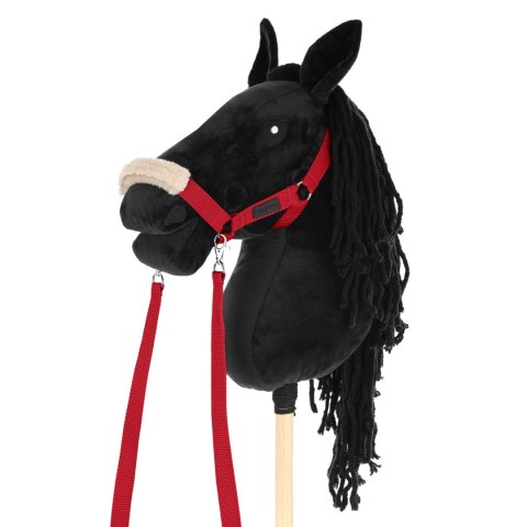 Skippi Kantar dla Hobby Horse - wodze, 2 wymienne futerka - czerwony Skippi Kantar dla Hobby Horse - wodze, 2 wymienne futerka - czerwony