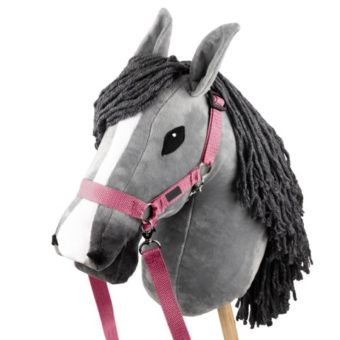 Skippi Kantar dla Hobby Horse - wodze, 2 wymienne futerka - różowy Skippi Kantar dla Hobby Horse - wodze, 2 wymienne futerka - różowy