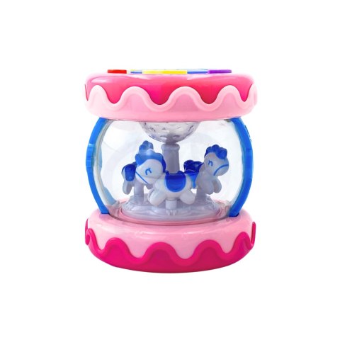 WOOPIE BABY Bębenek Pozytywka Projektor 3w1 Zabawka Muzyczna dla Niemowląt + Walec Roller do Nauki Raczkowania WOOPIE BABY Bębenek Pozytywka Projektor 3w1 Zabawka Muzyczna dla Niemowląt + Walec Roller do Nauki Raczkowania