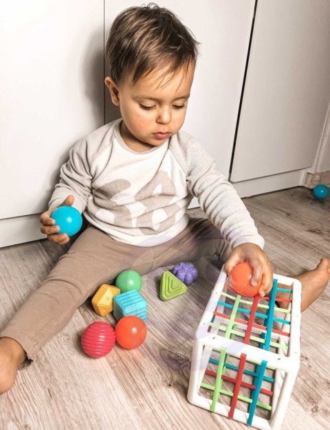 WOOPIE BABY Elastyczna Kostka Sensoryczna Sorter dla Dzieci Kolorowe Kształty 13 el. WOOPIE BABY Elastyczna Kostka Sensoryczna Sorter dla Dzieci Kolorowe Kształty 13 el.