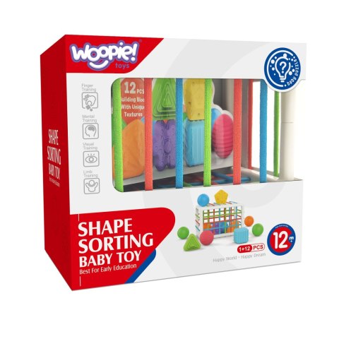 WOOPIE BABY Elastyczna Kostka Sensoryczna Sorter dla Dzieci Kolorowe Kształty 13 el. WOOPIE BABY Elastyczna Kostka Sensoryczna Sorter dla Dzieci Kolorowe Kształty 13 el.