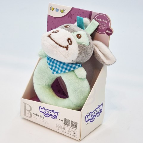 WOOPIE BABY Grzechotka Pluszak Przytulanka dla Niemowląt Osiołek WOOPIE BABY Grzechotka Pluszak Przytulanka dla Niemowląt Osiołek