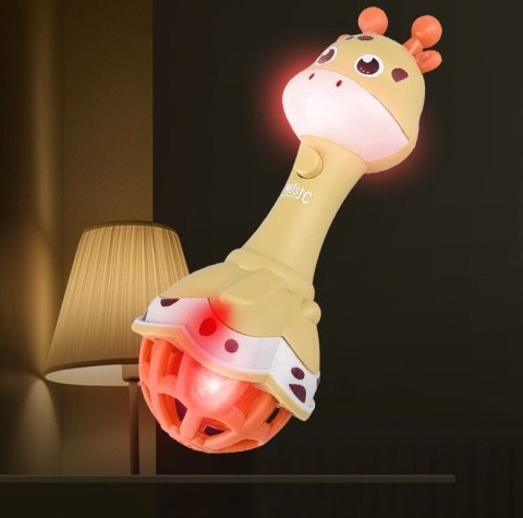 WOOPIE BABY Grzechotka Żyrafka Sensoryczna Gryzak z Muzyką Montessori 1 szt. WOOPIE BABY Grzechotka Żyrafka Sensoryczna Gryzak z Muzyką Montessori 1 szt.