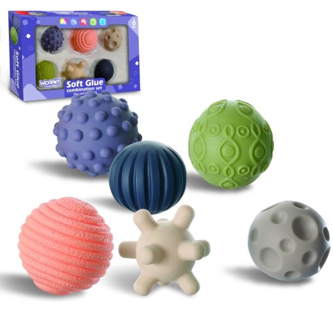 WOOPIE BABY Klocki Sensoryczne do Ściskania 6 el. WOOPIE BABY Klocki Sensoryczne do Ściskania 6 el.