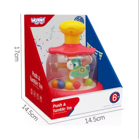 WOOPIE BABY Kolorowe Koniki Niebieski Bączek Karuzela z Kulkami WOOPIE BABY Kolorowe Koniki Niebieski Bączek Karuzela z Kulkami