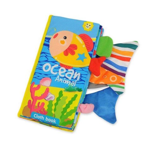 WOOPIE BABY Książeczka z Ogonkami Zwierząt Morskich Materiałowa Szeleszcząca WOOPIE BABY Książeczka z Ogonkami Zwierząt Morskich Materiałowa Szeleszcząca