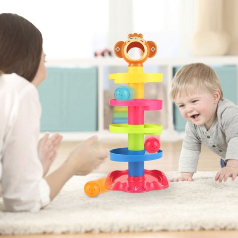 WOOPIE BABY Kulodrom Tor Kulkowy Zestaw Spirala + 3 Kulki WOOPIE BABY Kulodrom Tor Kulkowy Zestaw Spirala + 3 Kulki