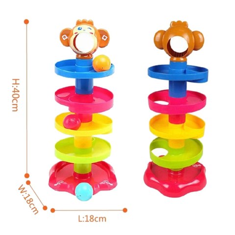 WOOPIE BABY Kulodrom Tor Kulkowy Zestaw Spirala + 3 Kulki WOOPIE BABY Kulodrom Tor Kulkowy Zestaw Spirala + 3 Kulki