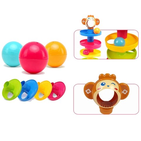 WOOPIE BABY Kulodrom Tor Kulkowy Zestaw Spirala + 3 Kulki WOOPIE BABY Kulodrom Tor Kulkowy Zestaw Spirala + 3 Kulki