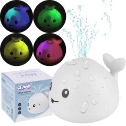 Zabawka do Wody/Kąpieli WOOPIE BABY Wieloryb Tryskający Wodą Fontanna LED