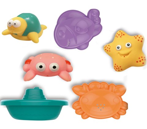 WOOPIE BABY Zestaw do Kąpieli Morskie Zwierzątka + Łódki + Siatka do Wyławania WOOPIE BABY Zestaw do Kąpieli Morskie Zwierzątka + Łódki + Siatka do Wyławania
