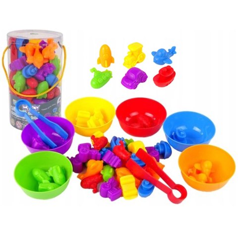 WOOPIE Gra Edukacyjna Montessori Sorter Kolorów Pojazdy 44 el. WOOPIE Gra Edukacyjna Montessori Sorter Kolorów Pojazdy 44 el.