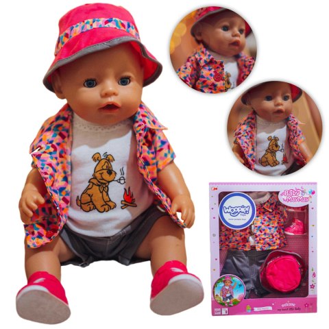 WOOPIE ROYAL Kolorowe Ubranko dla Lalki Piesek Kurteczka Czapeczka 43-46 cm WOOPIE ROYAL Kolorowe Ubranko dla Lalki Piesek Kurteczka Czapeczka 43-46 cm