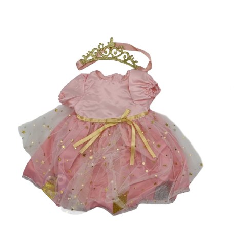 WOOPIE ROYAL Ubranko dla Lalki Zestaw Królewny Suknia + Korona 43-46 cm WOOPIE ROYAL Ubranko dla Lalki Zestaw Królewny Suknia + Korona 43-46 cm