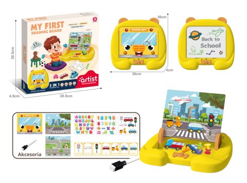 WOOPIE Tablica Magnetyczna Motyw Środki Transportu + Akcesoria WOOPIE Tablica Magnetyczna Motyw Środki Transportu + Akcesoria