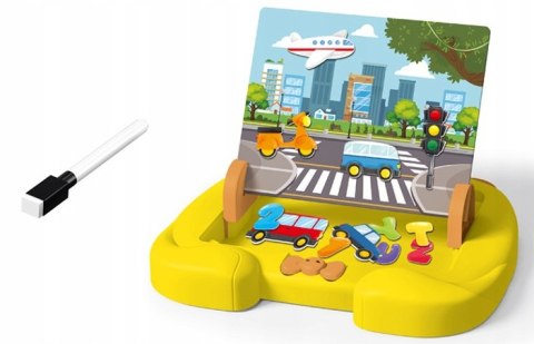 WOOPIE Tablica Magnetyczna Motyw Środki Transportu + Akcesoria WOOPIE Tablica Magnetyczna Motyw Środki Transportu + Akcesoria