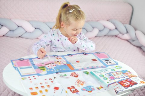 WOOPIE ART&FUN Naklejki Wielorazowe Zestaw Kreatywny Wyklejanka Pojazdy Straż Pożarna Lodziarnia 77 el. WOOPIE ART&FUN Naklejki Wielorazowe Zestaw Kreatywny Wyklejanka Pojazdy Straż Pożarna Lodziarnia 77 el.