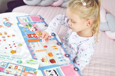 WOOPIE ART&FUN Naklejki Wielorazowe Zestaw Kreatywny Wyklejanka Pojazdy Straż Pożarna Lodziarnia 77 el. WOOPIE ART&FUN Naklejki Wielorazowe Zestaw Kreatywny Wyklejanka Pojazdy Straż Pożarna Lodziarnia 77 el.