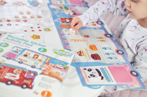 WOOPIE ART&FUN Naklejki Wielorazowe Zestaw Kreatywny Wyklejanka Pojazdy Straż Pożarna Lodziarnia 77 el. WOOPIE ART&FUN Naklejki Wielorazowe Zestaw Kreatywny Wyklejanka Pojazdy Straż Pożarna Lodziarnia 77 el.