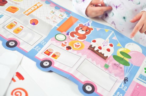 WOOPIE ART&FUN Naklejki Wielorazowe Zestaw Kreatywny Wyklejanka Pojazdy Straż Pożarna Lodziarnia 77 el. WOOPIE ART&FUN Naklejki Wielorazowe Zestaw Kreatywny Wyklejanka Pojazdy Straż Pożarna Lodziarnia 77 el.