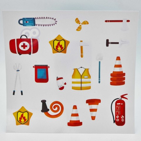 WOOPIE ART&FUN Naklejki Wielorazowe Zestaw Kreatywny Wyklejanka Pojazdy Straż Pożarna Lodziarnia 77 el. WOOPIE ART&FUN Naklejki Wielorazowe Zestaw Kreatywny Wyklejanka Pojazdy Straż Pożarna Lodziarnia 77 el.