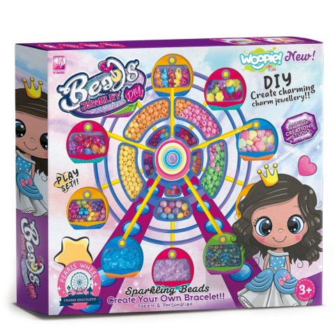 WOOPIE ART&FUN Zestaw Do Robienia Biżuterii Bransoletek Wisiorków Pierścionków Różne Kształty WOOPIE ART&FUN Zestaw Do Robienia Biżuterii Bransoletek Wisiorków Pierścionków Różne Kształty