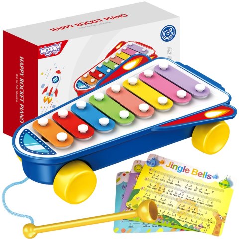 WOOPIE BABY Cymbałki Rakieta Kosmiczna Niebieska 18m+ WOOPIE BABY Cymbałki Rakieta Kosmiczna Niebieska 18m+