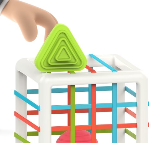 WOOPIE BABY Elastyczna Kostka Sensoryczna Sorter dla Dzieci Kolorowe Kształty WOOPIE BABY Elastyczna Kostka Sensoryczna Sorter dla Dzieci Kolorowe Kształty