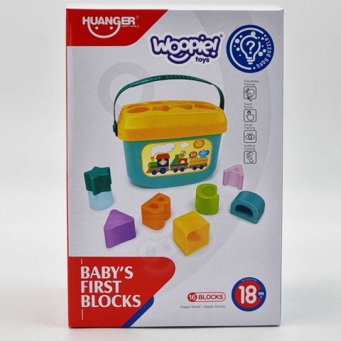 WOOPIE BABY Sorter 2w1 Skrzynka Walizka + Nauka Alfabetu i Kształtów WOOPIE BABY Sorter 2w1 Skrzynka Walizka + Nauka Alfabetu i Kształtów