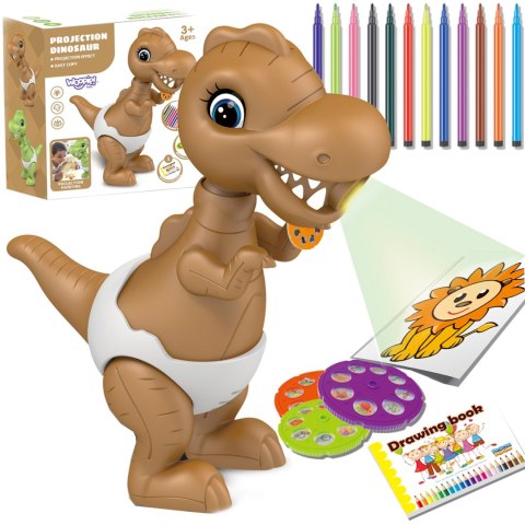 WOOPIE Dinozaur Projektor do Rysowania + Flamastry WOOPIE Dinozaur Projektor do Rysowania + Flamastry