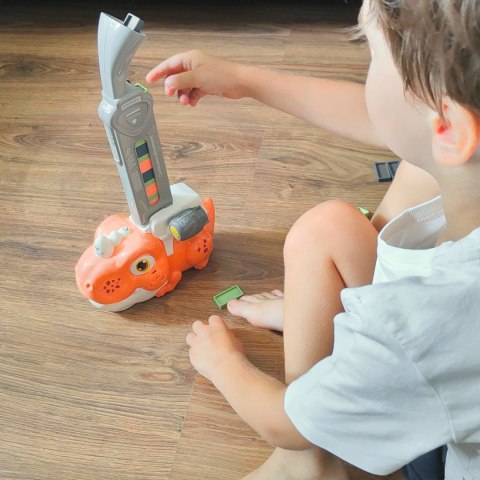 WOOPIE Elektryczna Ciuchcia Lokomotywa do Klocków Domino Dinozaur Zielony WOOPIE Elektryczna Ciuchcia Lokomotywa do Klocków Domino Dinozaur Zielony
