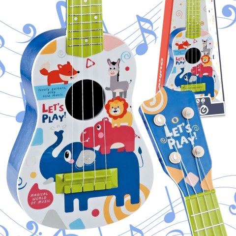 WOOPIE Gitara Klasyczna dla Dzieci Niebieska 57cm WOOPIE Gitara Klasyczna dla Dzieci Niebieska 57cm