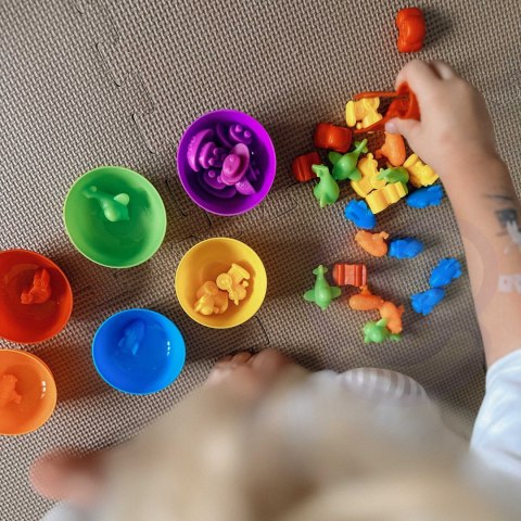 WOOPIE Gra Edukacyjna Montessori Sorter Kolorów Dinozaury 56 el. WOOPIE Gra Edukacyjna Montessori Sorter Kolorów Dinozaury 56 el.