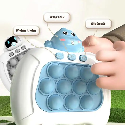 WOOPIE Gra POP IT Elektryczna Antystresowa Zręcznościowa Dinozaur Niebieski WOOPIE Gra POP IT Elektryczna Antystresowa Zręcznościowa Dinozaur Niebieski
