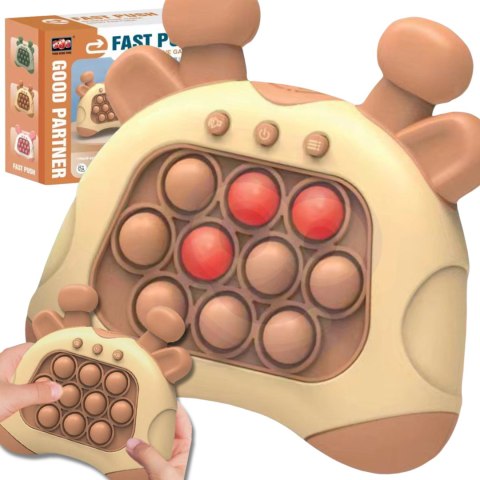 WOOPIE Gra POP IT Elektryczna Antystresowa Zręcznościowa Uszy Jelonka WOOPIE Gra POP IT Elektryczna Antystresowa Zręcznościowa Uszy Jelonka