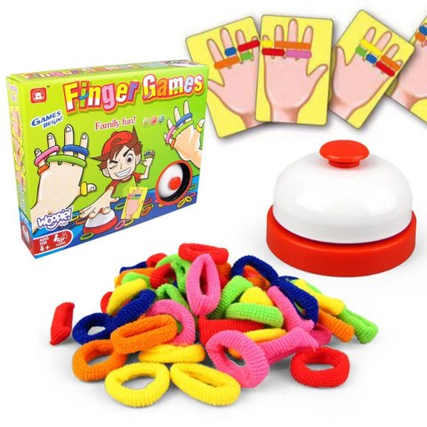 WOOPIE Gra Zręcznościowa FINGER GAMES Kolorowe Gumki 4+ WOOPIE Gra Zręcznościowa FINGER GAMES Kolorowe Gumki 4+