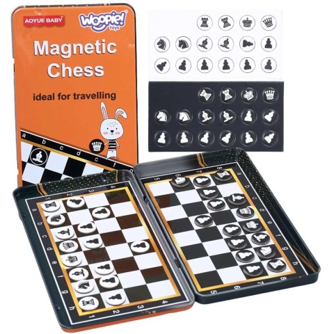 WOOPIE IQ Gra Szachy Warcaby Magnetyczne 2w1 Podróżna Kieszonkowa WOOPIE IQ Gra Szachy Warcaby Magnetyczne 2w1 Podróżna Kieszonkowa