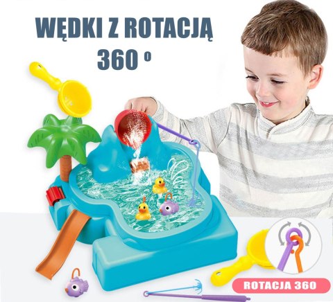 WOOPIE Stolik Wodny 2w1 Gra Łowienie Rybek Wodospad 6 el. WOOPIE Stolik Wodny 2w1 Gra Łowienie Rybek Wodospad 6 el.