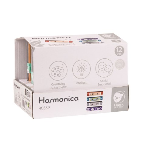 CLASSIC WORLD Drewniana Harmonijka Ustna dla Dzieci 1 szt. CLASSIC WORLD Drewniana Harmonijka Ustna dla Dzieci 1 szt.