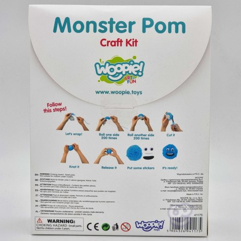 WOOPIE ART&FUN Zestaw Kreatywny Zrób Potworka Monster Pom WOOPIE ART&FUN Zestaw Kreatywny Zrób Potworka Monster Pom