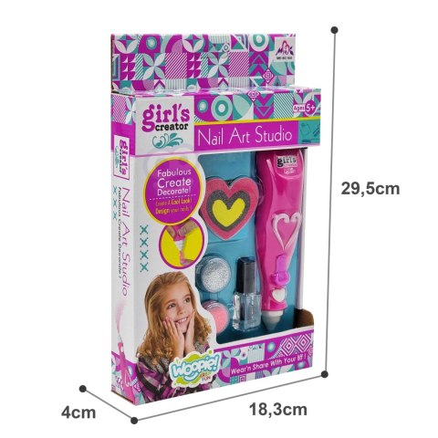 WOOPIE ART&FUN Zestaw do Malowania Paznokci z Brokatem dla Dzieci WOOPIE ART&FUN Zestaw do Malowania Paznokci z Brokatem dla Dzieci