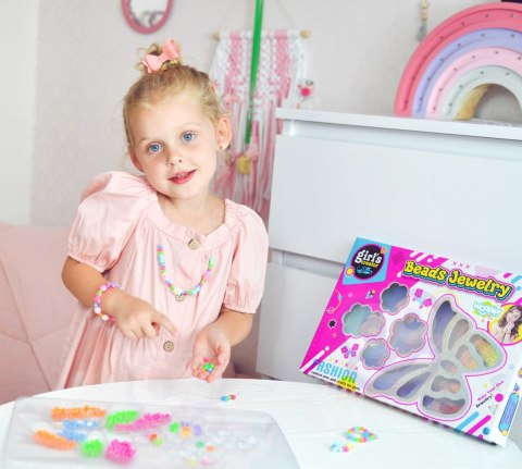 WOOPIE ART&FUN Zestaw do Robienia Biżuterii Bransoletek Wisiorków Pierścionków Kolczyków z Motylkami WOOPIE ART&FUN Zestaw do Robienia Biżuterii Bransoletek Wisiorków Pierścionków Kolczyków z Motylkami