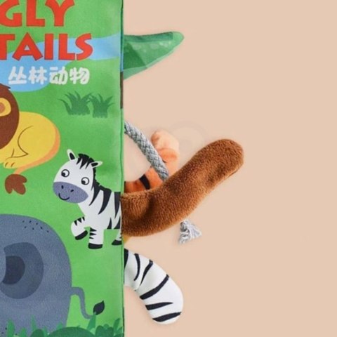WOOPIE BABY Książeczka z Ogonkami Zwierząt Materiałowa WOOPIE BABY Książeczka z Ogonkami Zwierząt Materiałowa