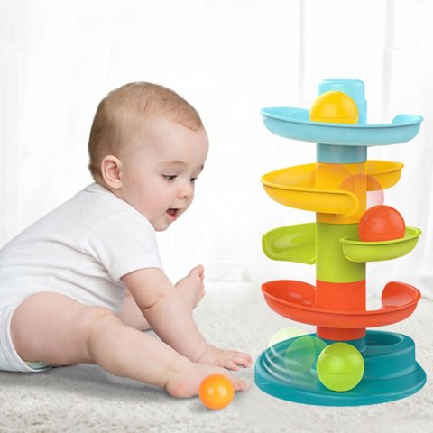 WOOPIE BABY Kulodrom Tor Kulkowy Zestaw Spirala + 3 Kulki WOOPIE BABY Kulodrom Tor Kulkowy Zestaw Spirala + 3 Kulki