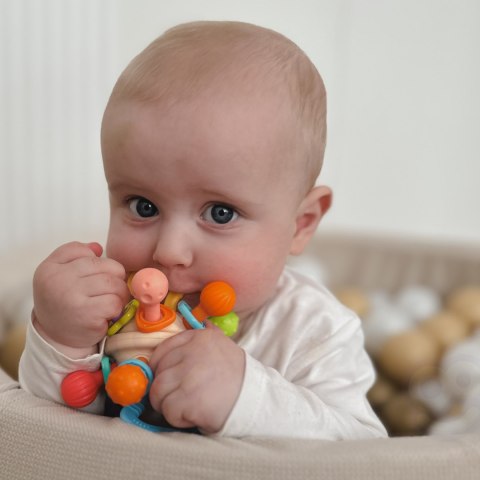 WOOPIE BABY Miękka Grzechotka 2w1 Gryzak Zabawka Sensoryczna dla Niemowląt 0m+ WOOPIE BABY Miękka Grzechotka 2w1 Gryzak Zabawka Sensoryczna dla Niemowląt 0m+