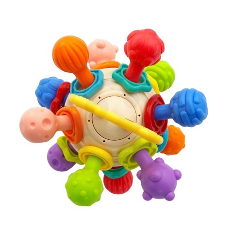WOOPIE BABY Miękka Grzechotka 2w1 Gryzak Zabawka Sensoryczna dla Niemowląt 0m+ WOOPIE BABY Miękka Grzechotka 2w1 Gryzak Zabawka Sensoryczna dla Niemowląt 0m+