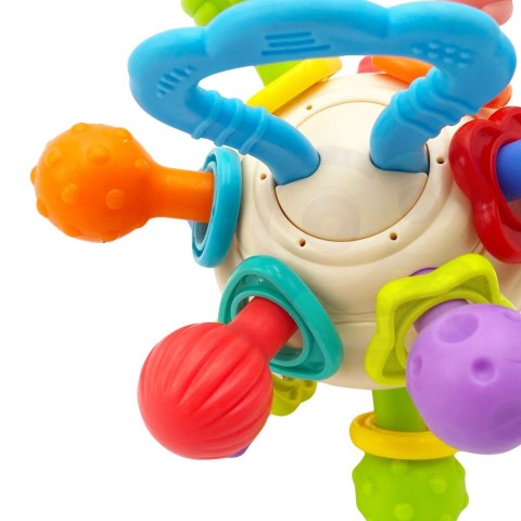 WOOPIE BABY Miękka Grzechotka 2w1 Gryzak Zabawka Sensoryczna dla Niemowląt 0m+ WOOPIE BABY Miękka Grzechotka 2w1 Gryzak Zabawka Sensoryczna dla Niemowląt 0m+